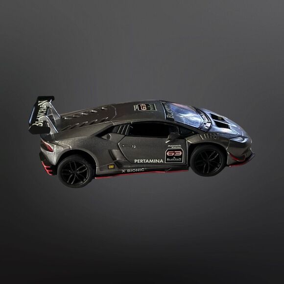 Kinsmart Lamborghini Huracan LP620-2 Super Trofeo Hardtop Die Cast Car 1:36 B14 - Picture 4 of 10